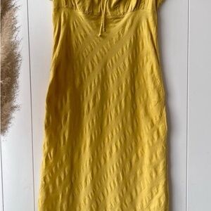 Free People Yellow Dress